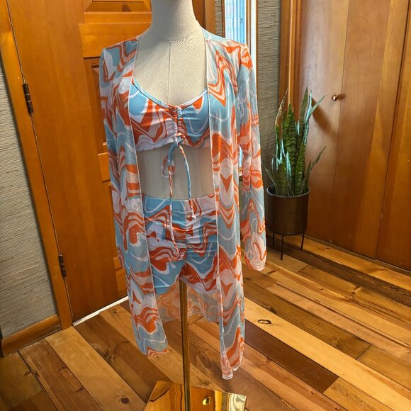 3 piece Bathing Suit Set Size Large - Picture 1 of 5